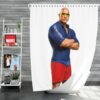 Baywatch Movie Actor Baywatch Dwayne Johnson Man Muscle Shower Curtain