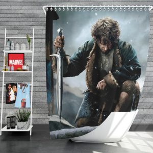 Bilbo Baggins in The Hobbit Battle of the Five Armies Movie Shower Curtain
