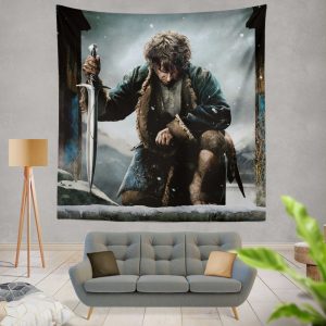 Bilbo Baggins in The Hobbit Battle of the Five Armies Movie Wall Hanging Tapestry