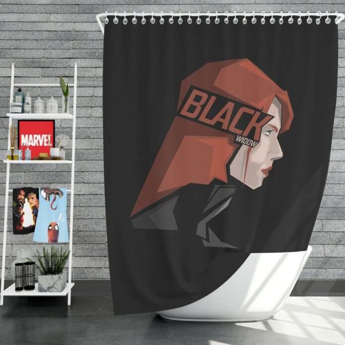 Black Widow Movie Shower Curtain