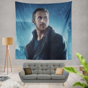Blade Runner 2049 Movie Officer K Ryan Gosling Wall Hanging Tapestry