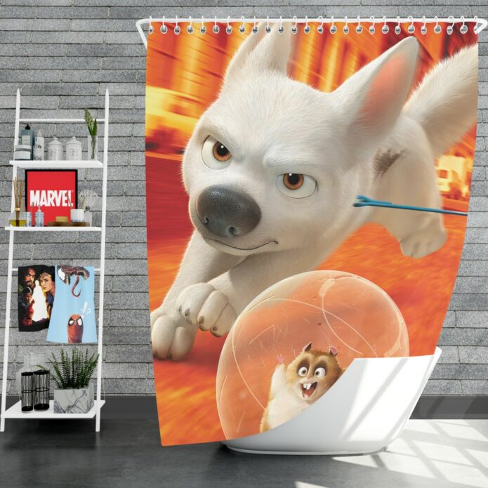 Bolt Movie Adventure Shower Curtain