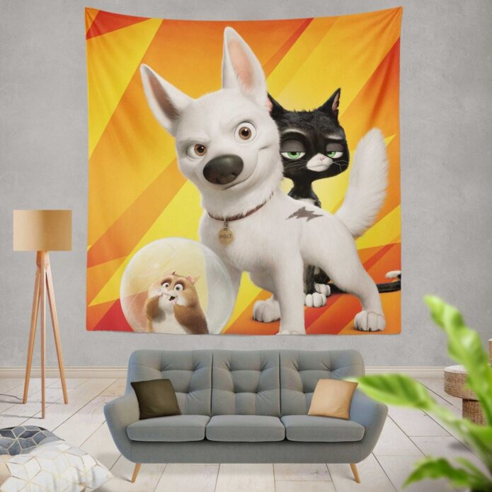 Bolt Movie Kids Wall Hanging Tapestry