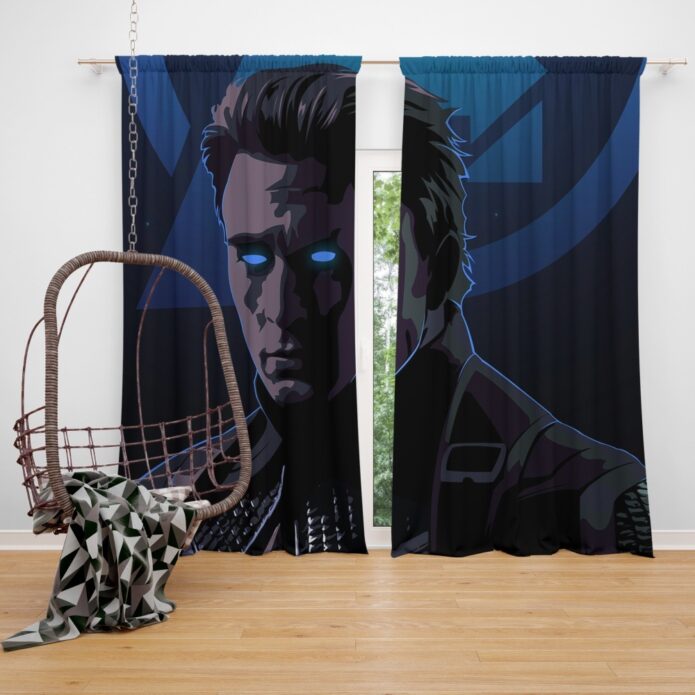 Captain America Avengers Endgame Movie Marvel Comics Window Curtain