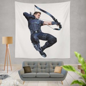 Captain America Civil War Movie Hawkeye Jeremy Renner Wall Hanging Tapestry