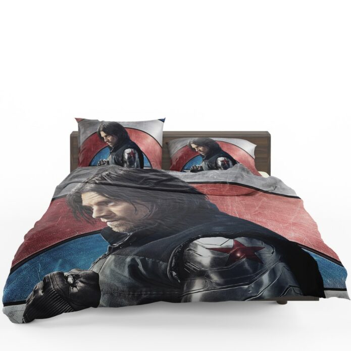 Captain America Civil War Movie Sebastian Stan Winter Soldier Bedding Set 1