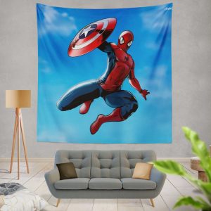 Captain America Civil War Movie Spider-Man Wall Hanging Tapestry