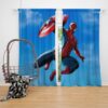 Captain America Civil War Movie Spider-Man Window Curtain