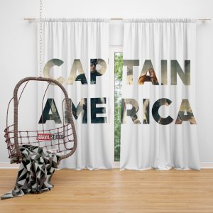 Captain America The First Avenger Movie Window Curtain