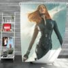 Captain America The Winter Soldier Movie Avengers Black Widow Scarlett Johansson Shower Curtain