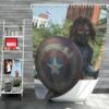 Captain America The Winter Soldier Movie Shower Curtain