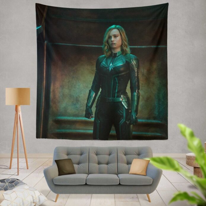 Captain Marvel Movie Brie Larson Wall Hanging Tapestry