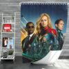Captain Marvel Movie Carol Danvers Nick Fury Yon‑Rogg Marvel Shower Curtain