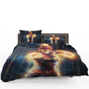 Captain Marvel Movie Carol Danvers Super Women Bedding Set 1