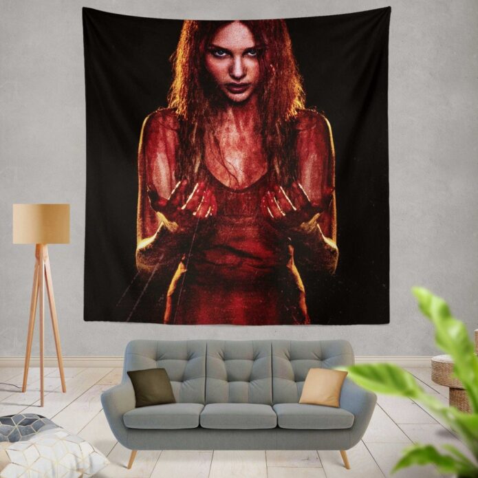 Carrie White in Carrie Movie Chloe Grace Moretz Wall Hanging Tapestry