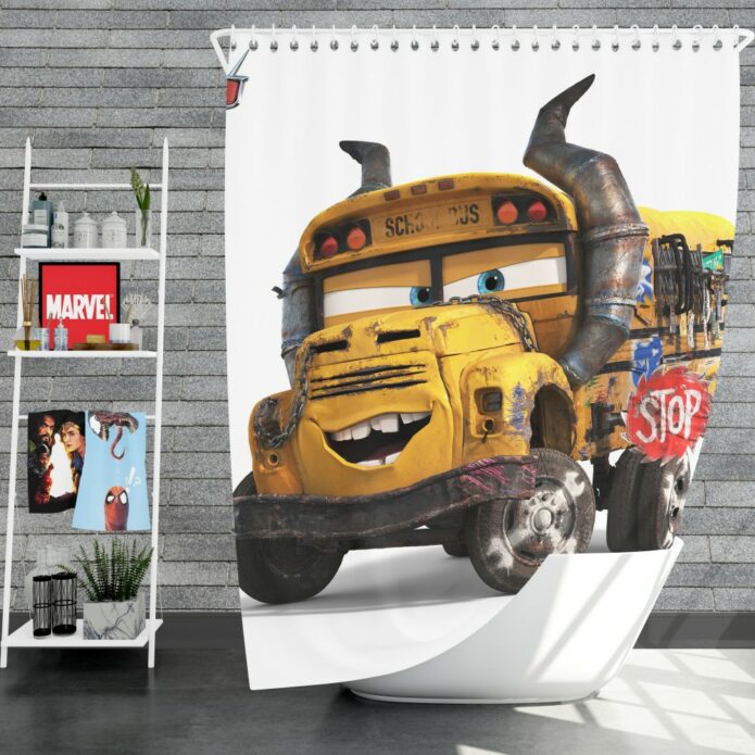 Cars 3 Movie Shower Curtain