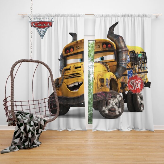 Cars 3 Movie Window Curtain