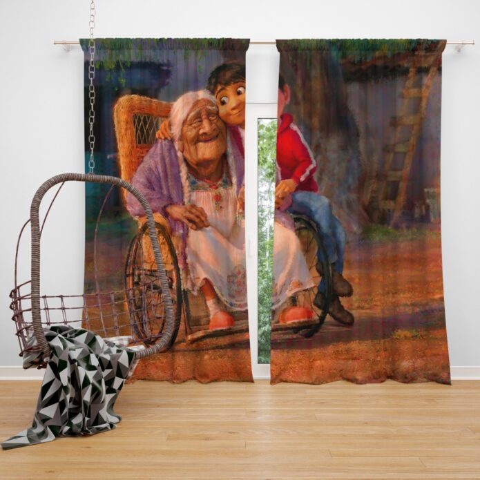 Coco Movie Mystery Kids Window Curtain