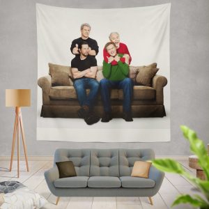 Daddy's Home 2 Movie John Lithgow Mark Wahlberg Mel Gibson Will Ferrell Wall Hanging Tapestry