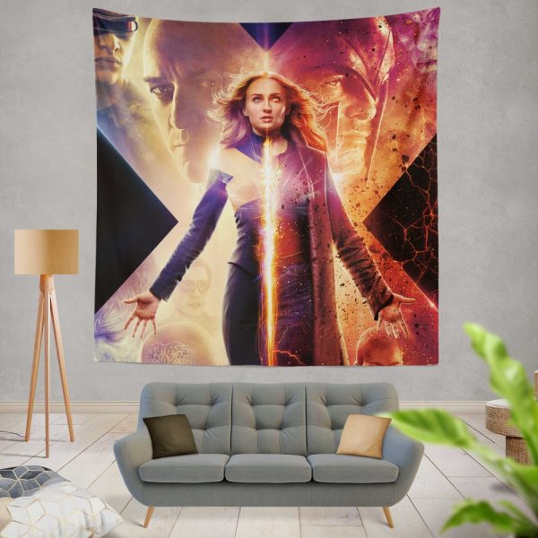 Dark Phoenix Movie Sophie Turner X-Men Wall Hanging Tapestry