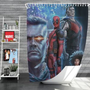 Deadpool 2 Movie Cable Domino Shower Curtain