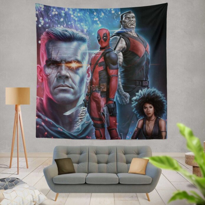 Deadpool 2 Movie Cable Domino Wall Hanging Tapestry