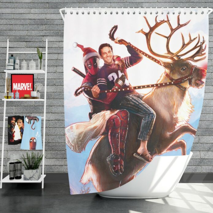 Deadpool 2 Movie Once Upon A Deadpool Shower Curtain