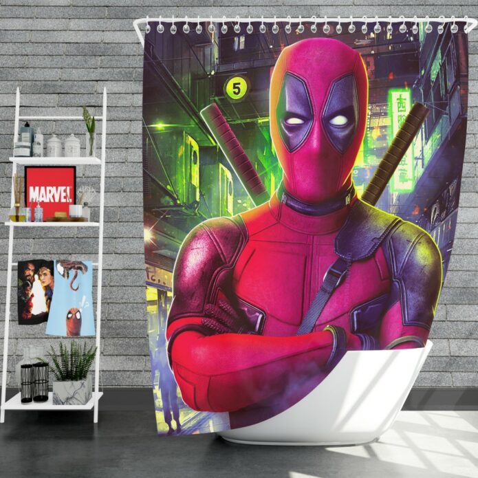 Deadpool 2 Movie Wade Wilson Shower Curtain