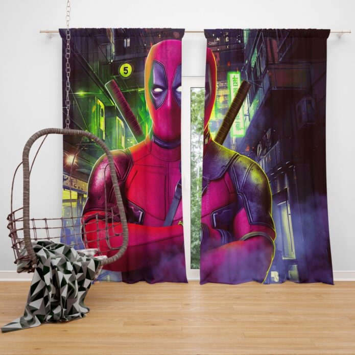 Deadpool 2 Movie Wade Wilson Window Curtain