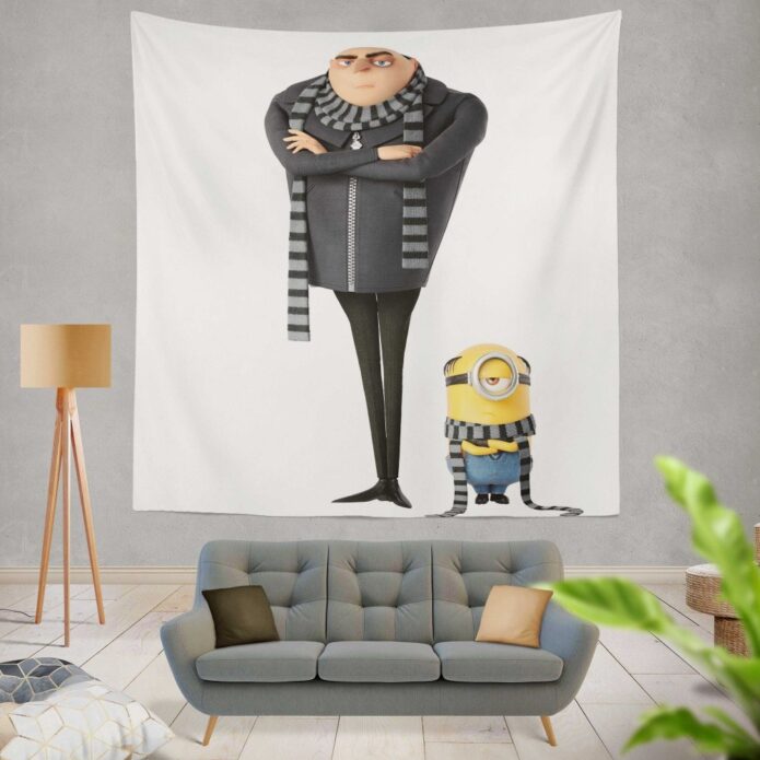 Despicable Me 3 Movie Gru Stuart Wall Hanging Tapestry