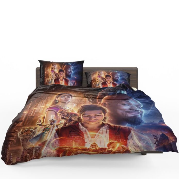 Disney Aladdin Movie Will Smith Mena Massoud Naomi Scott Bedding Set 1