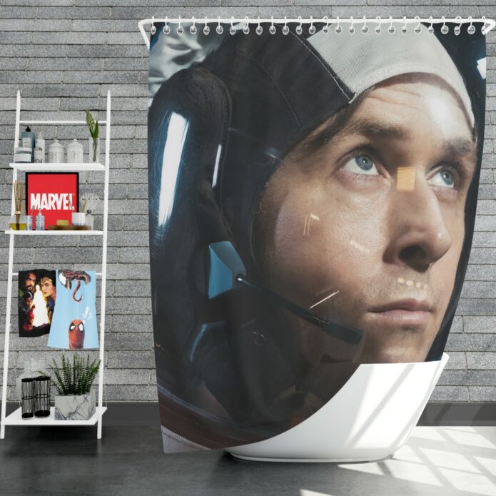 First Man Movie Ryan Gosling Shower Curtain