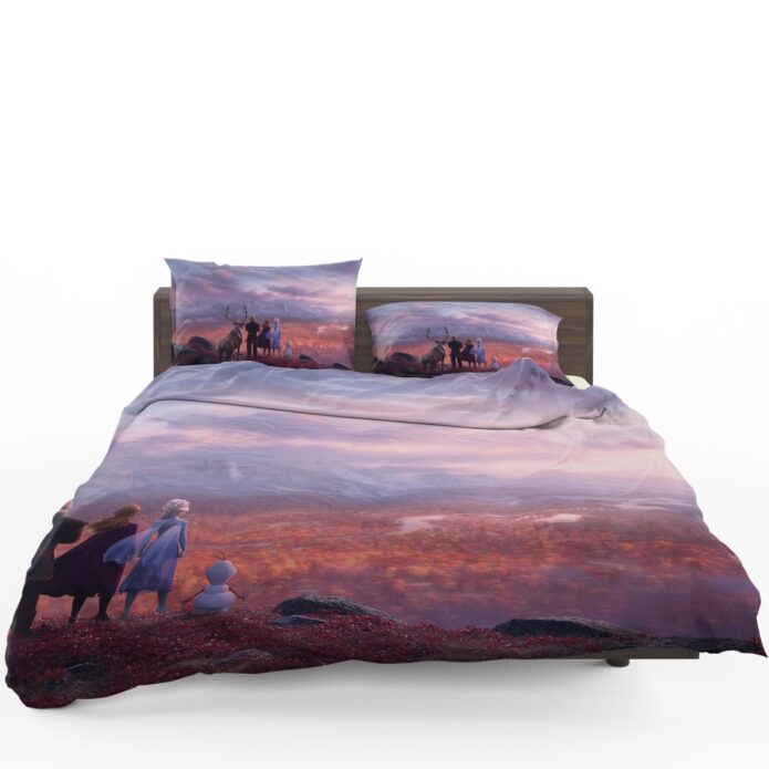 Frozen 2 Movie AnnaElsaKristoffOlaf  Bedding Set 1