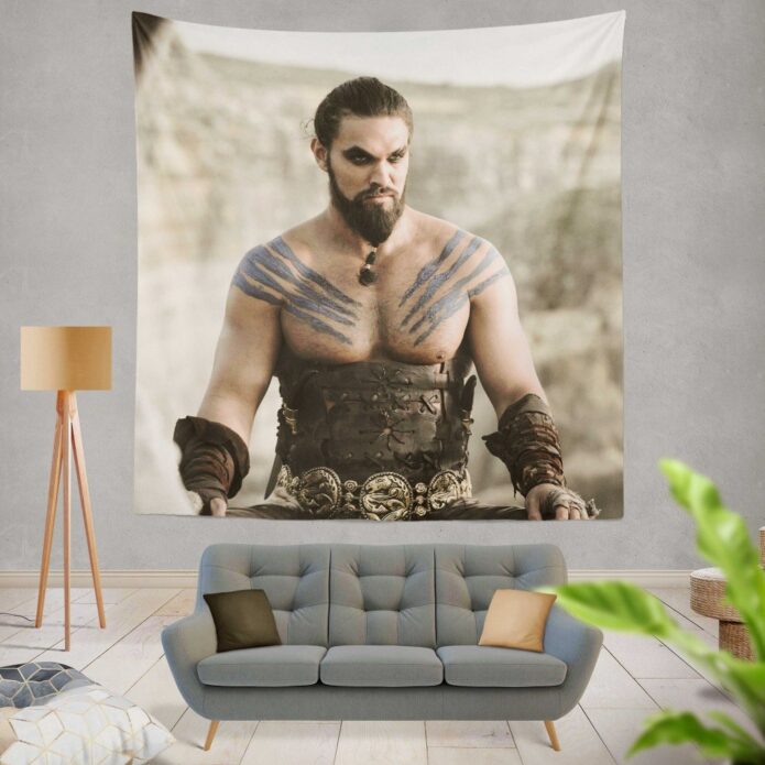 Game Of Thrones TV Series DrogoJason Momoa Wall Hanging Tapestry