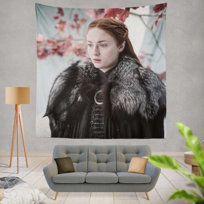 Game Of Thrones TV Series Sansa Stark Sophie Turner Wall Hanging Tapestry
