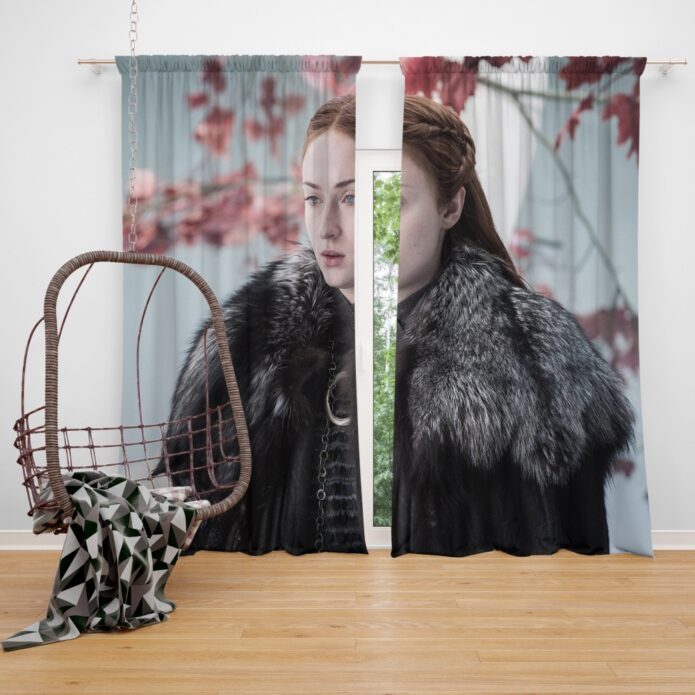 Game Of Thrones TV Series Sansa Stark Sophie Turner Window Curtain
