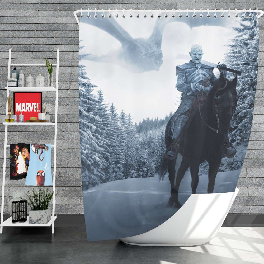 Game Of Thrones Tv Show White Walker Shower Curtain Ebeddingsets Game Of Thrones Tv Show White Walker Shower Curtain Ebeddingsets
