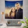 George Clooney & Brittany Robertson in Tomorrowland Movie Wall Hanging Tapestry