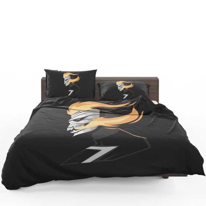 Ghost Rider Movie Fire Minimalist Skull Teeth Bedding Set 1