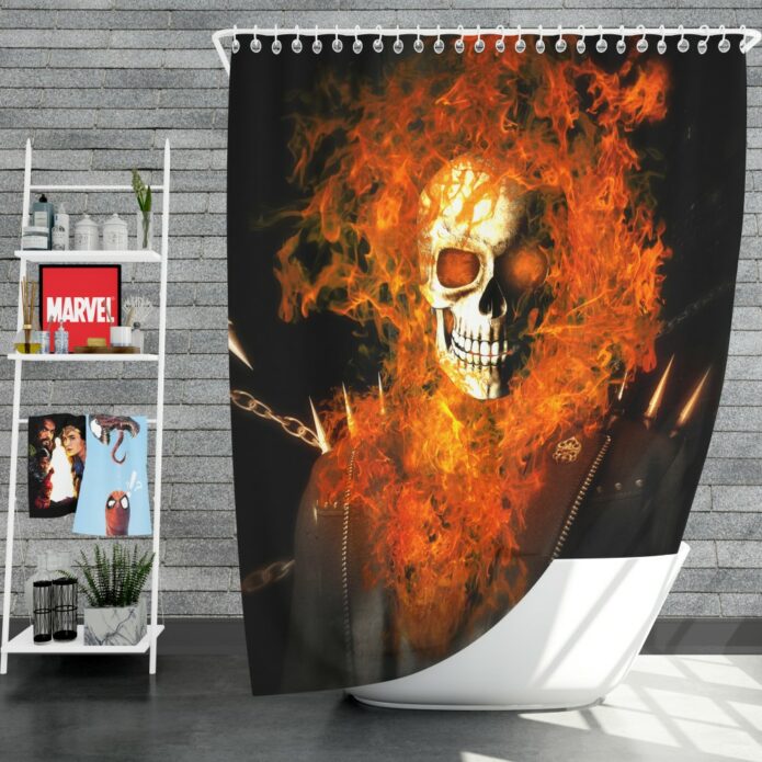 Ghost Rider Movie Ghost Rider Shower Curtain