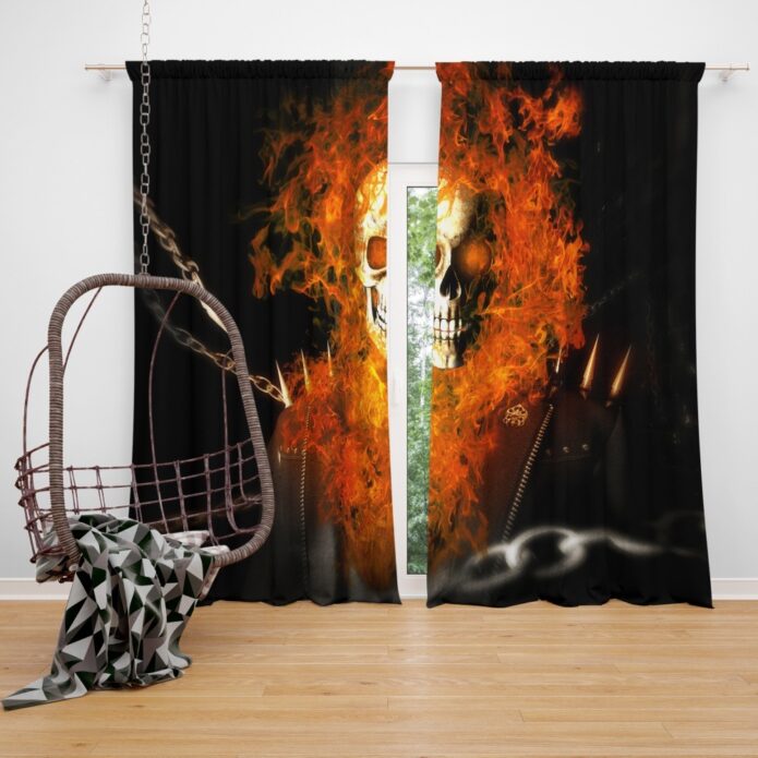 Ghost Rider Movie Ghost Rider Window Curtain