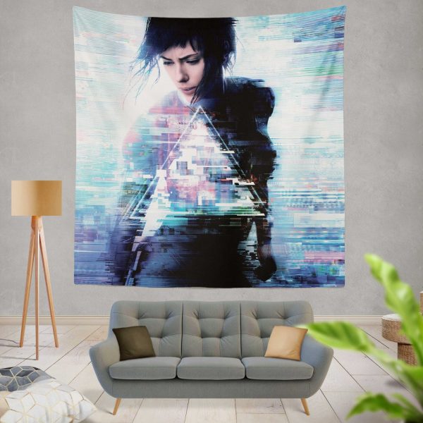 Ghost in the Shell 2017 Movie Scarlett Johansson Wall Hanging Tapestry