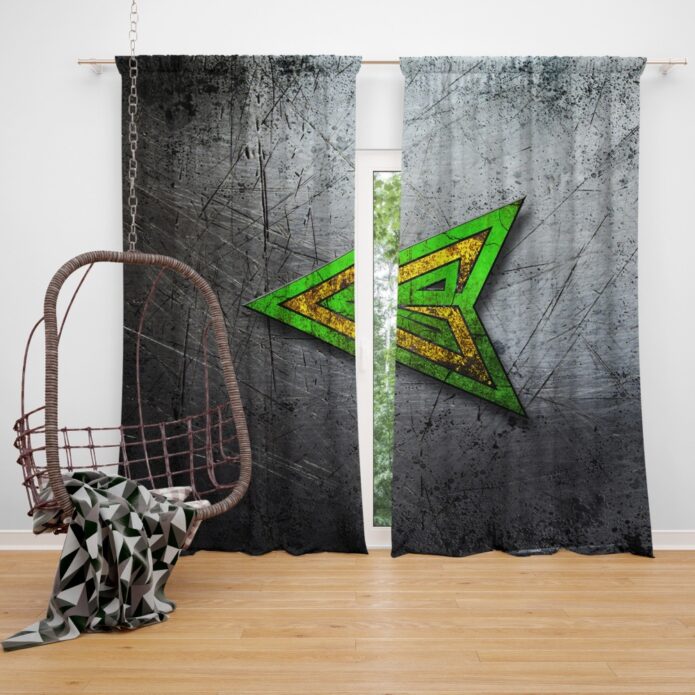 Green Arrow Logo DC Comics Window Curtain