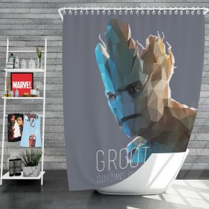 Groot in Guardians of the Galaxy Movie Marvel Shower Curtain