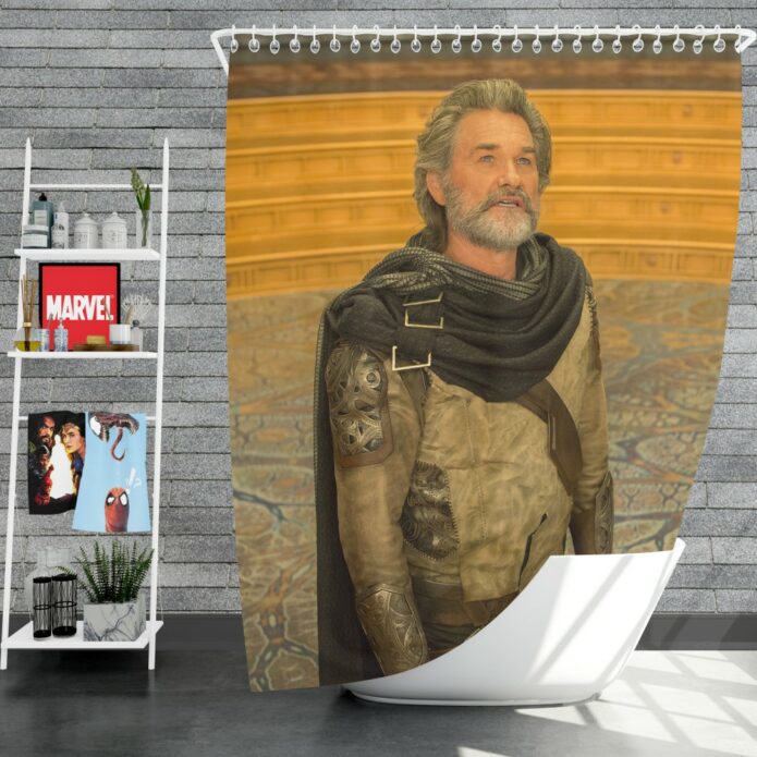 Guardians of the Galaxy Vol 2 Movie Ego Marvel Comics Kurt Russell Shower Curtain