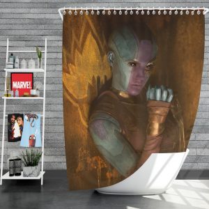 Guardians of the Galaxy Vol 2 Movie Karen Gillan Nebula Marvel Comics Shower Curtain