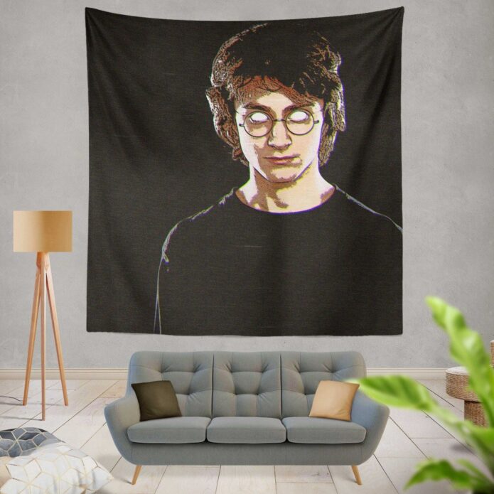 Harry Potter Movie Glitch Art Wall Hanging Tapestry