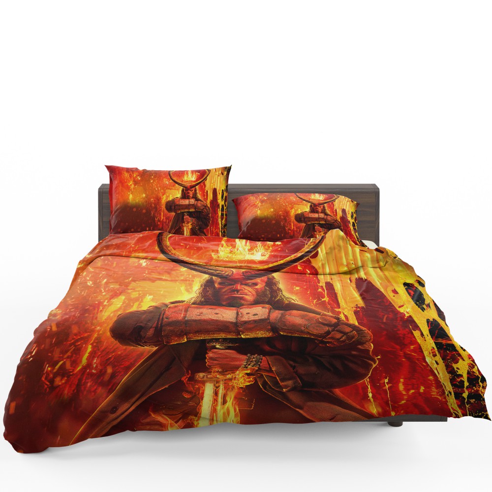 Hellboy 2019 Movie American Supernatural Superhero Bedding Set