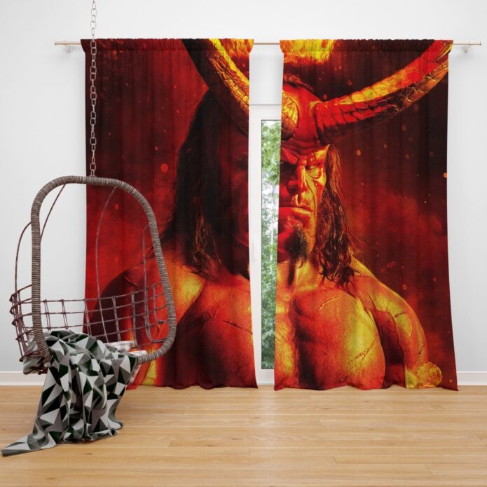 Hellboy 2019 Movie David Harbour Window Curtain