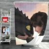 How To Train Your Dragon Movie Hiccup Toothless Shower Curtain